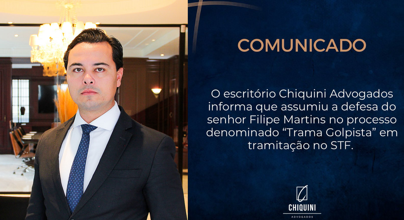 Jeffrey Chiquini assume defesa de Filipe Martins e anuncia nova estratégia no STF