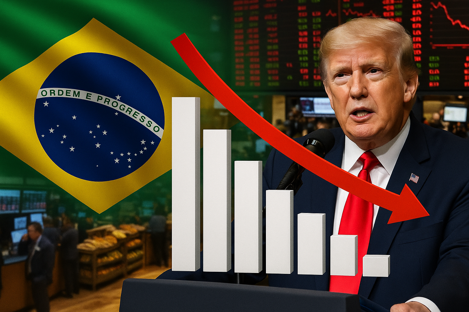 Trump impõe tarifa de 50% ao Brasil, critica STF e defende Bolsonaro em carta enviada a Lula