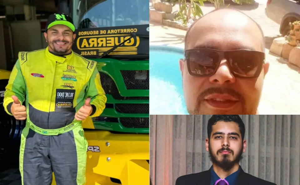 Colisão Fatal envolve Piloto de Fórmula Truck e Deixa Três Mortos Foto: Edição com imagens reprodução de midias sociais